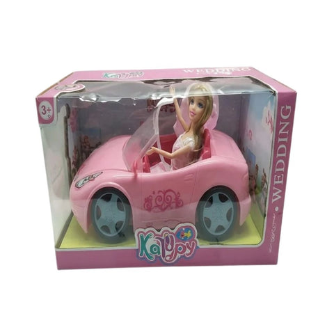 Muñeca con vehículo y accesorios en caja de 12 piezas — juguete por mayoreo